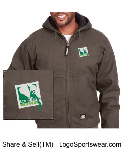 EcoQuest Berne Men's Duck Jacket Design Zoom
